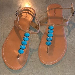 Turquoise Stone Sandals